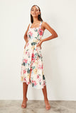 Shadow On The Sun Floral Print Midi Dress