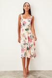 Shadow On The Sun Floral Print Midi Dress