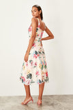 Shadow On The Sun Floral Print Midi Dress