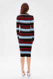 Bringing Sexy Back Stripe Bodycon Sweater Dress